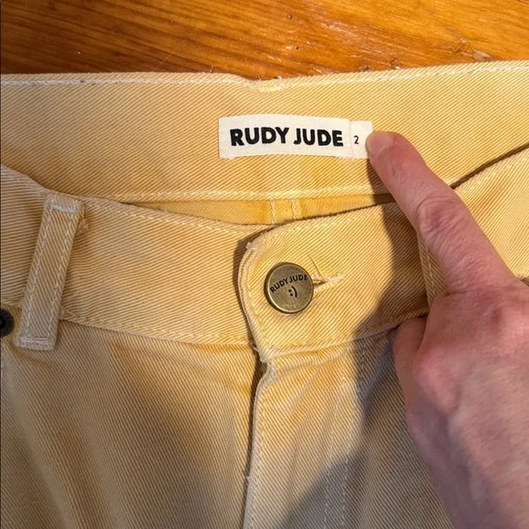 Rudy Jude Utility Jeans Size 2 Lemonade - Picture 6 of 16